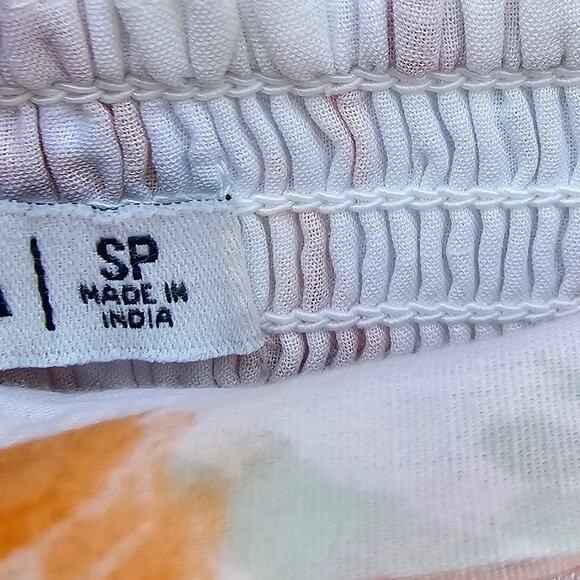 Abercrombie & Fitch Emerson Poplin Puff Sleeve Mini Dress Orange Size SP - Picture 7 of 7